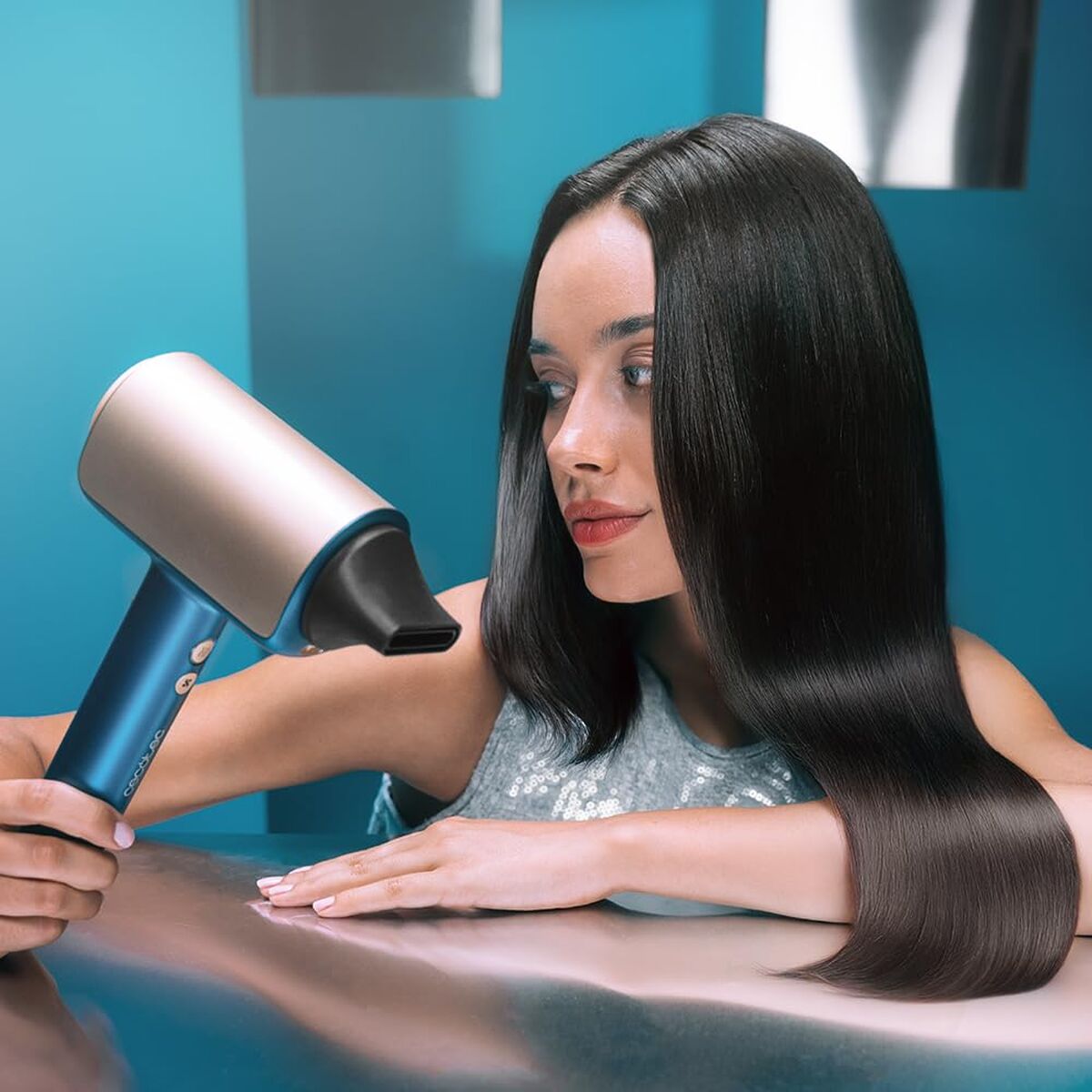 Cecotec Föhn DryGlam Nano Plasma 1600W Ionisator Stil Zwart Brushless - Schoonheid, Haarverzorging - Cecotec