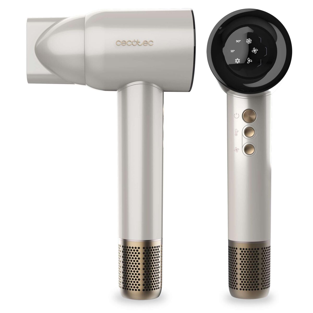 Föhn Cecotec DryGlam Waves Champagne 1600 W Champagne