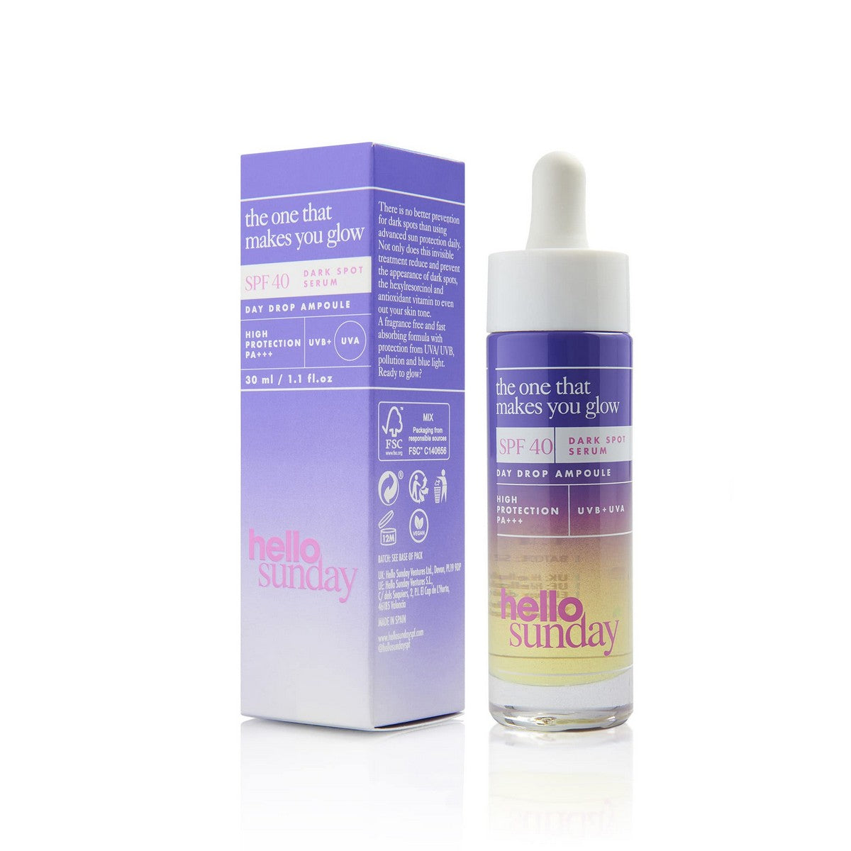 Gezichtsserum Hello Sunday The One That Makes You Glow Spf 40 30 ml