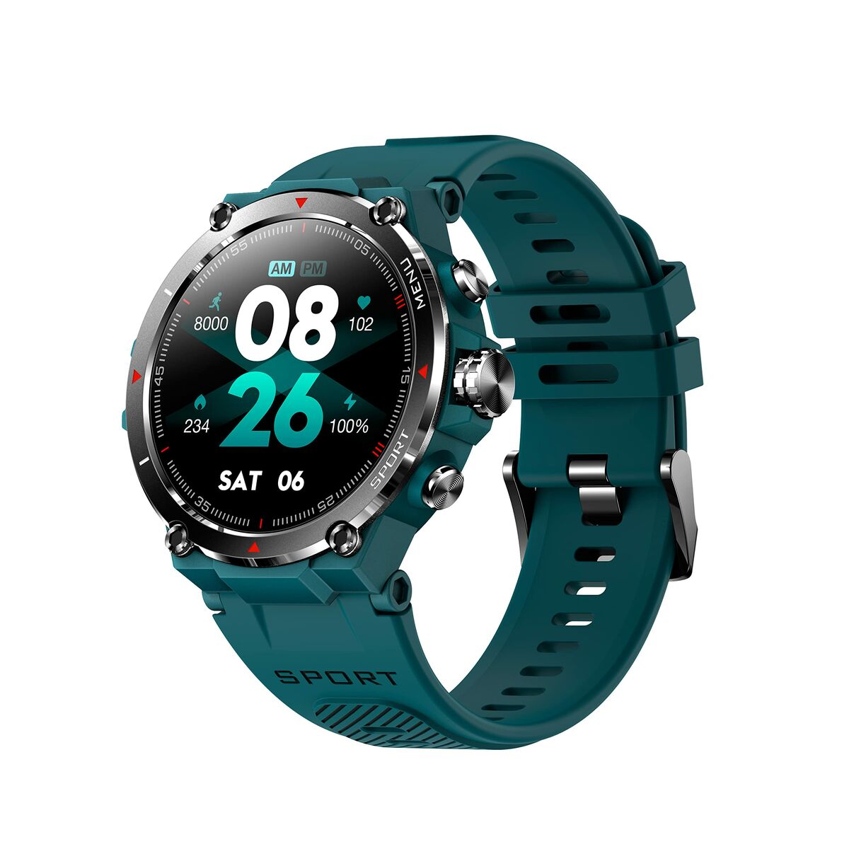 Smartwatch DCU STRAVA Cyaan 1,3" - Elektronica - DCU Tecnologic