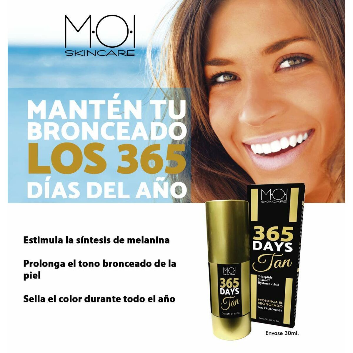 Zelfbruinende Bodylotion MOI 365 DAYS TAN 30 ml - Schoonheid, Huidverzorging - MOI