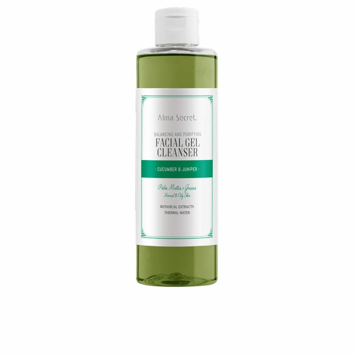 Gezichtsreinigingsgel Alma Secret Facial Gel Cleanser 200 ml Balancerende Zuiverend Komkommer Jenever