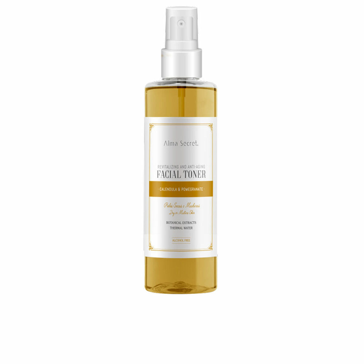 Anti-Aging Gezichtstonic Alma Secret Facial Toner 200 ml Vitaliserende Calendula Granaatappel