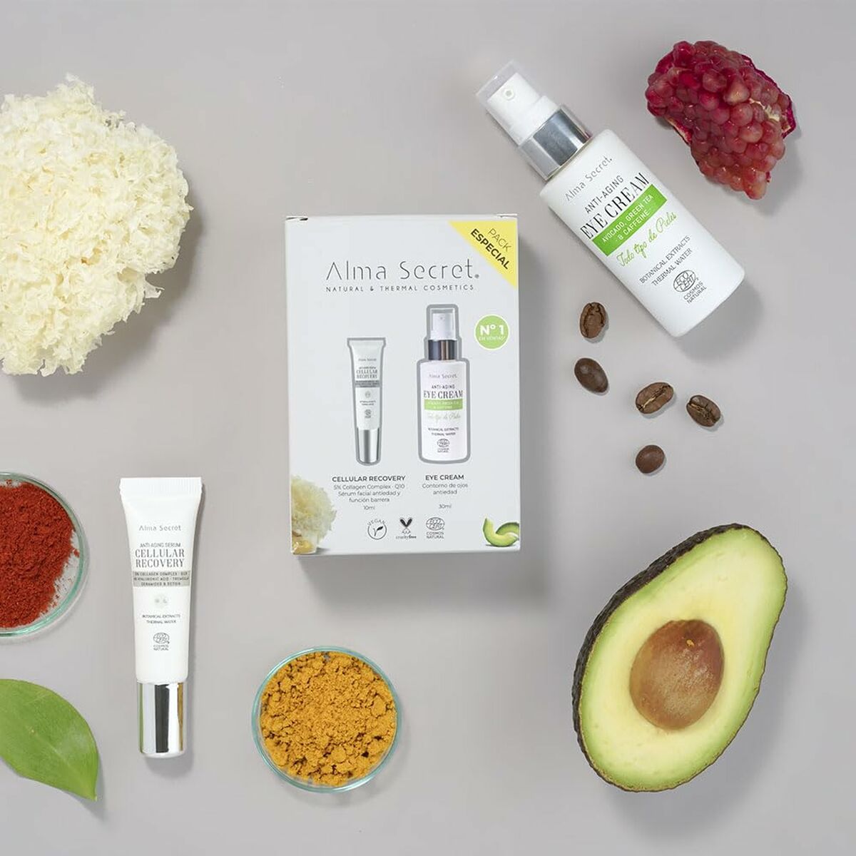 Make - up Set Alma Secret FACIAL ALMA SECRET 2 Onderdelen - Schoonheid, Gebruiksvoorwerpen en accessoires - Alma Secret