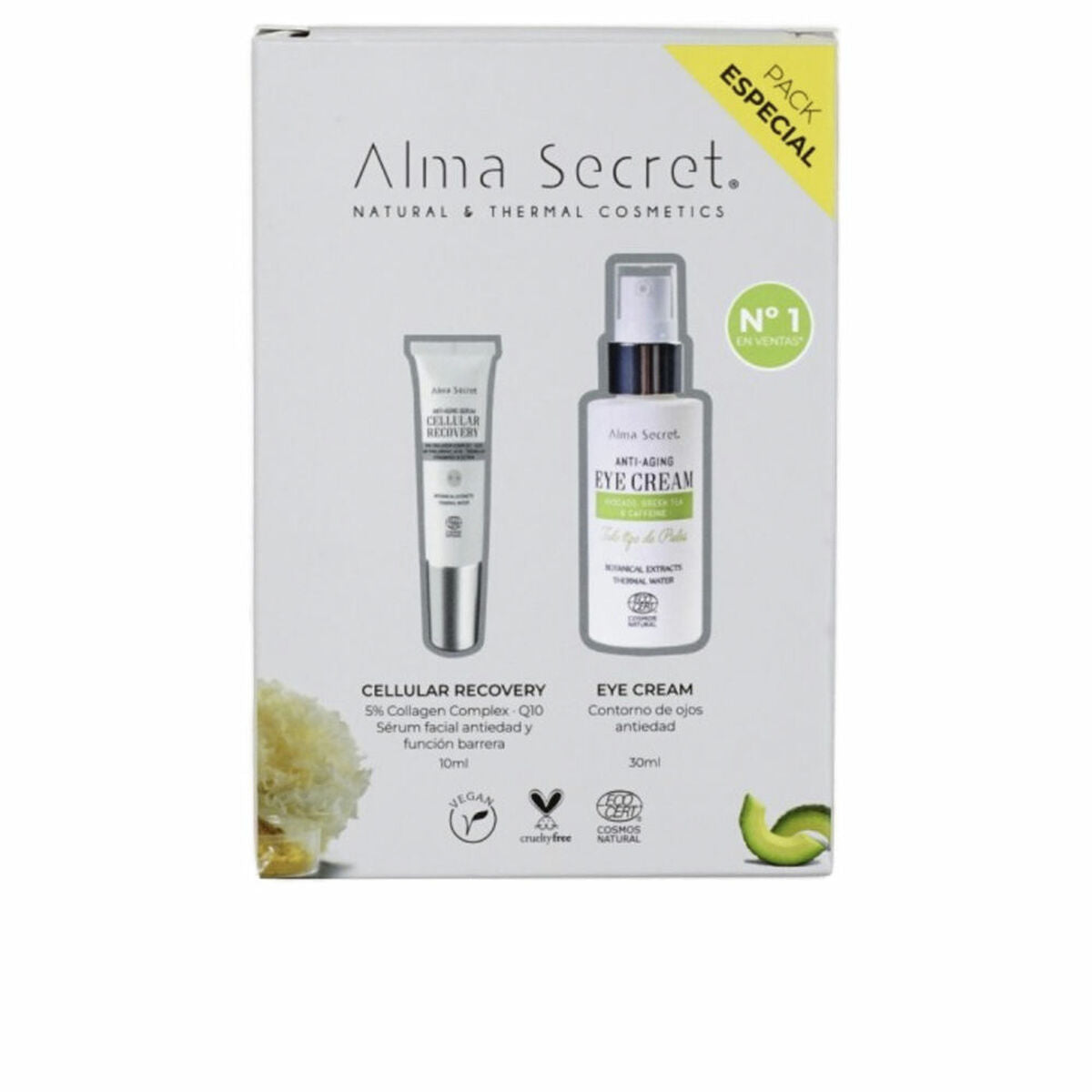 Make - up Set Alma Secret FACIAL ALMA SECRET 2 Onderdelen - Schoonheid, Gebruiksvoorwerpen en accessoires - Alma Secret