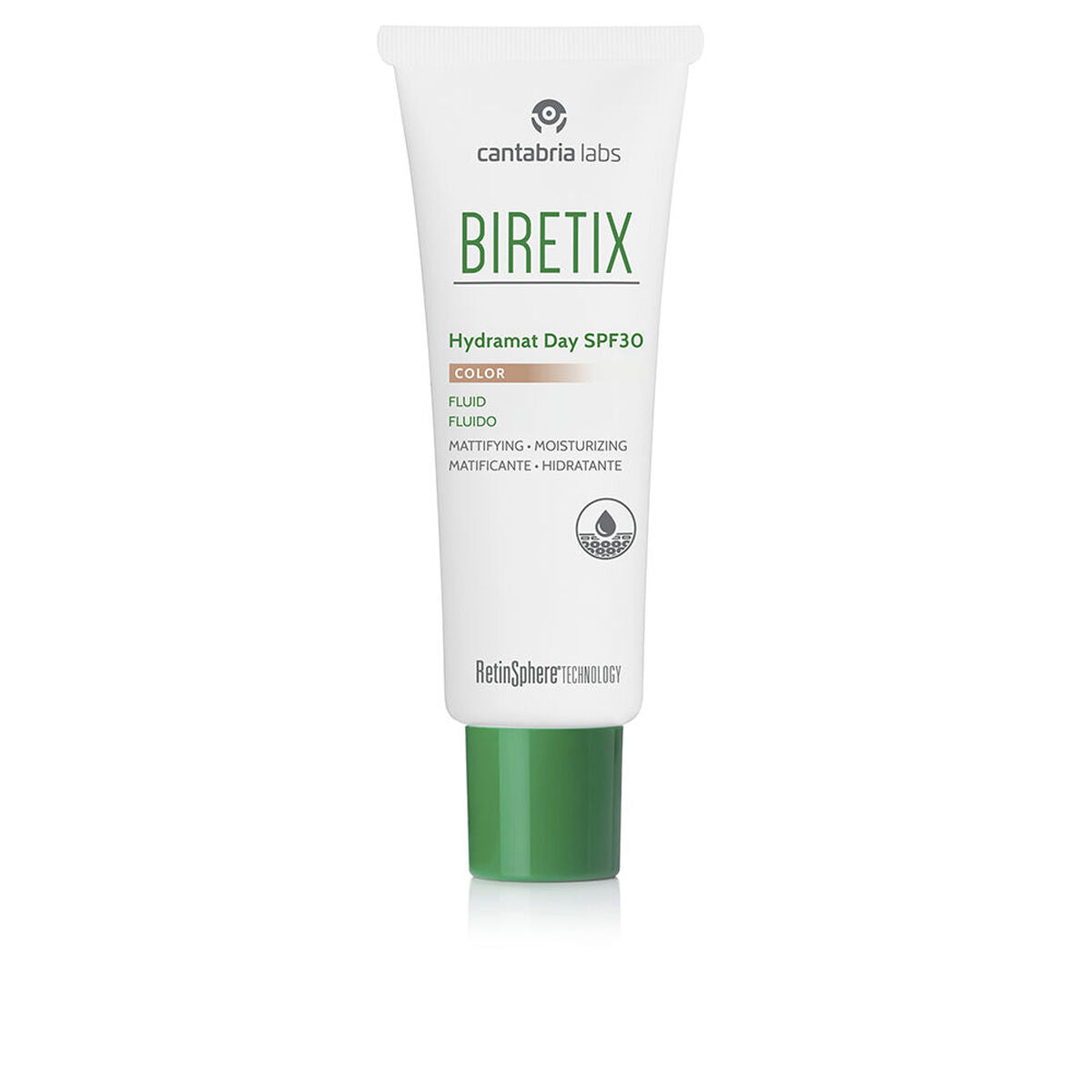 Hydraterende Crème met Kleur BIRETIX BIRETIX HYDRAMAT DAY Spf 30 50 ml - Schoonheid, Huidverzorging - BIRETIX