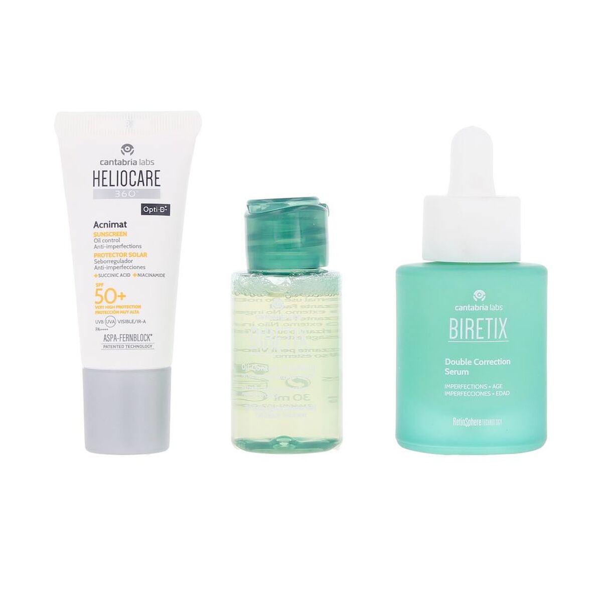 Cosmetica Set BIRETIX DOUBLE CORRECTION 3 Onderdelen