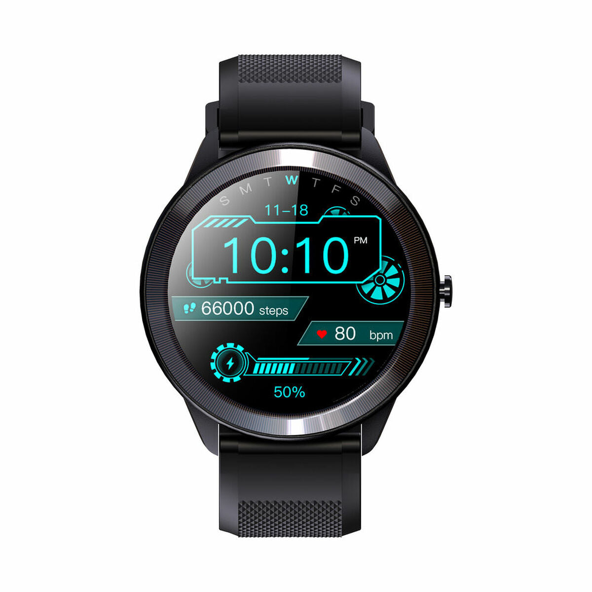 Smartwatch LEOTEC Wave Zwart IPS 200 mAh Bluetooth 5.0 1,28"