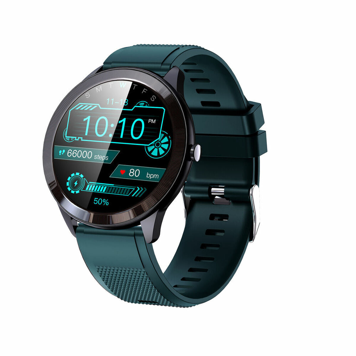 Smartwatch LEOTEC LESW32V Zwart Groen 1,28" 200 mAh - Elektronica - LEOTEC