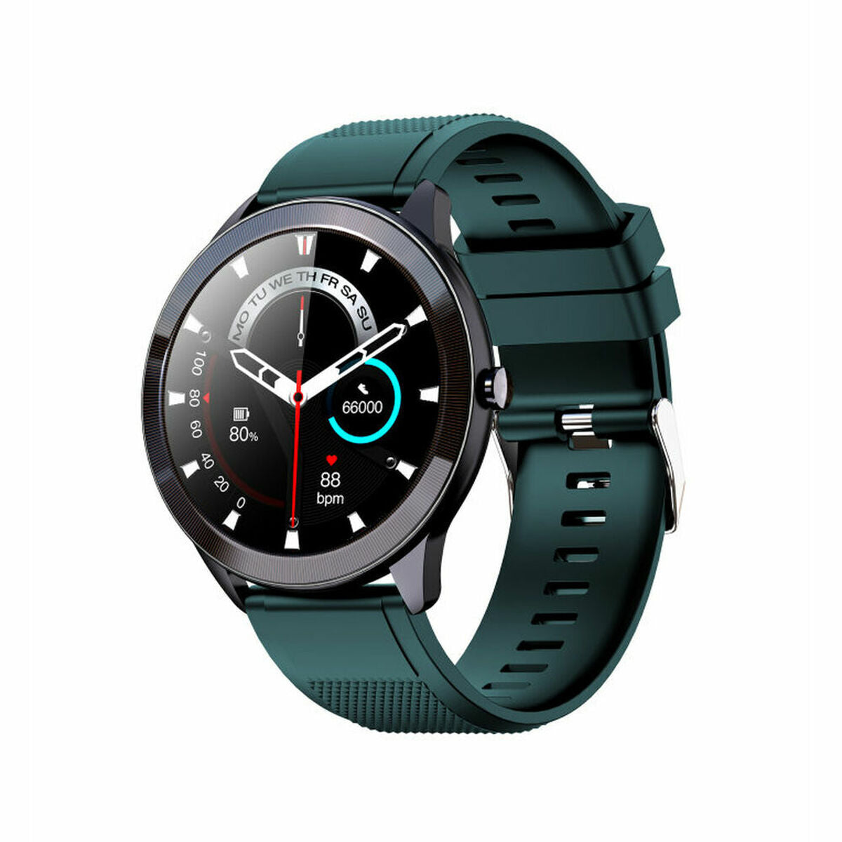 Smartwatch LEOTEC LESW32V Zwart Groen 1,28" 200 mAh - Elektronica - LEOTEC