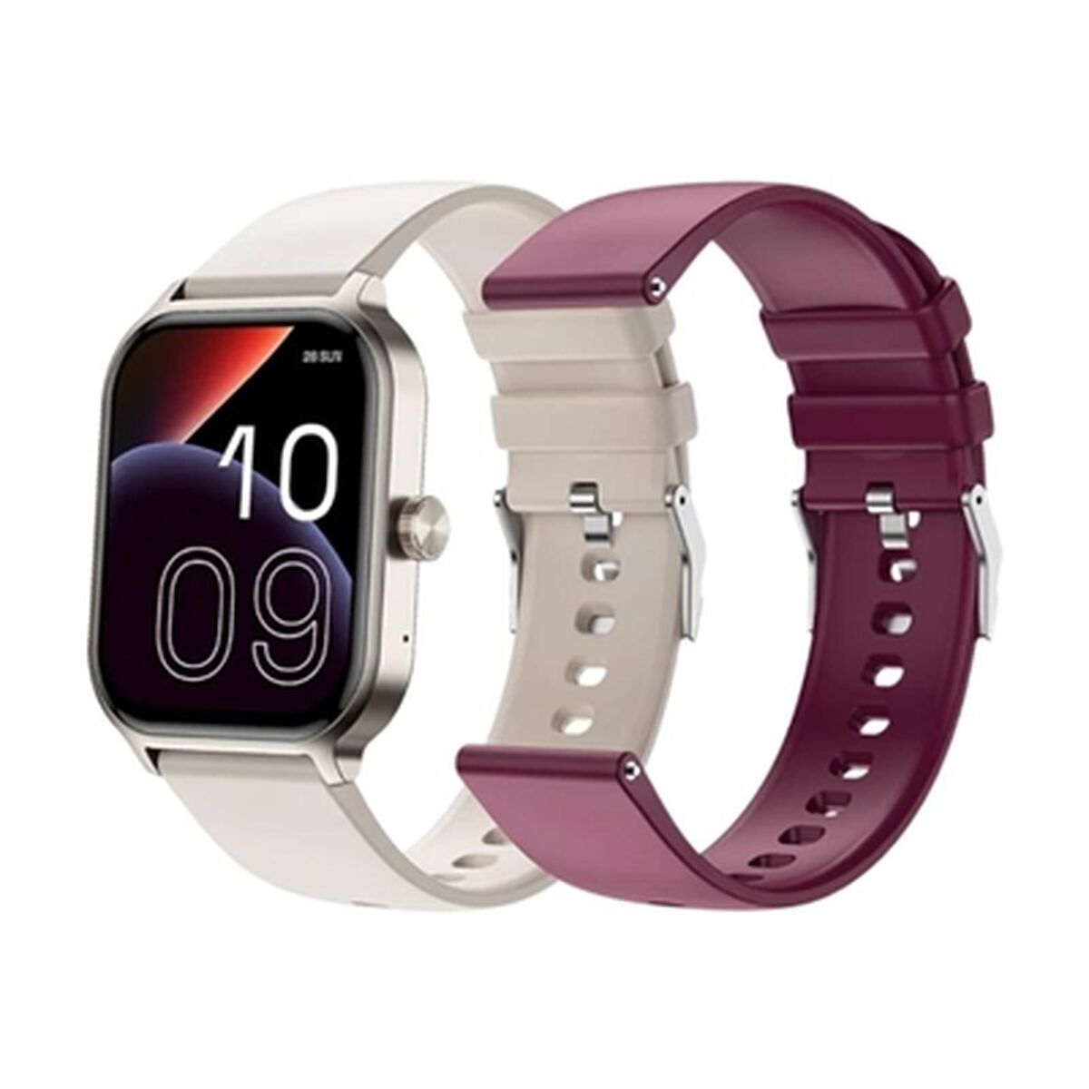 Smartwatch SPC 9657B Beige 38 mm 46 mm Ø 46 mm (2 Stuks) - Elektronica - SPC