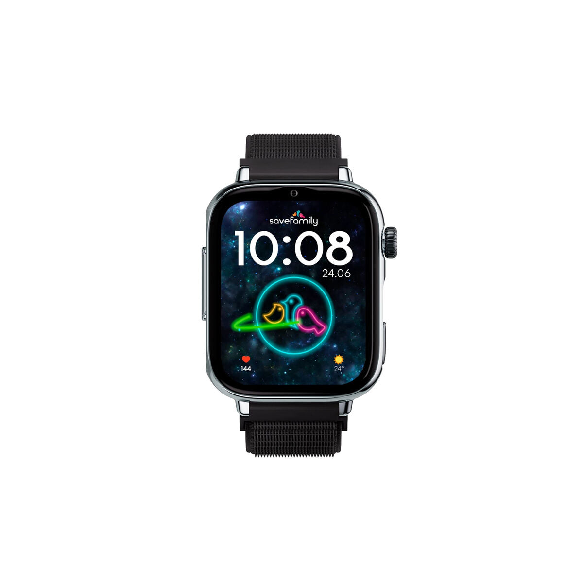 Smartwatch Save Family SW+2 PL/TLBN 1,44” Zwart Zilverkleurig - Elektronica - Save Family