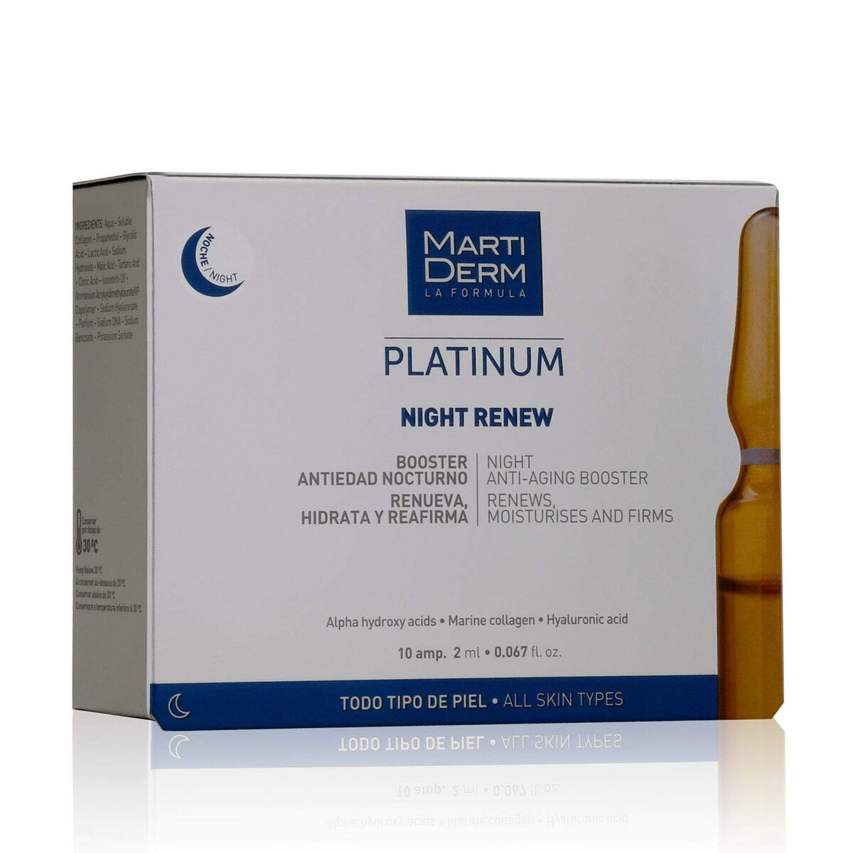 Ampullen Martiderm Platinum Night Renew - Schoonheid, Huidverzorging - Martiderm