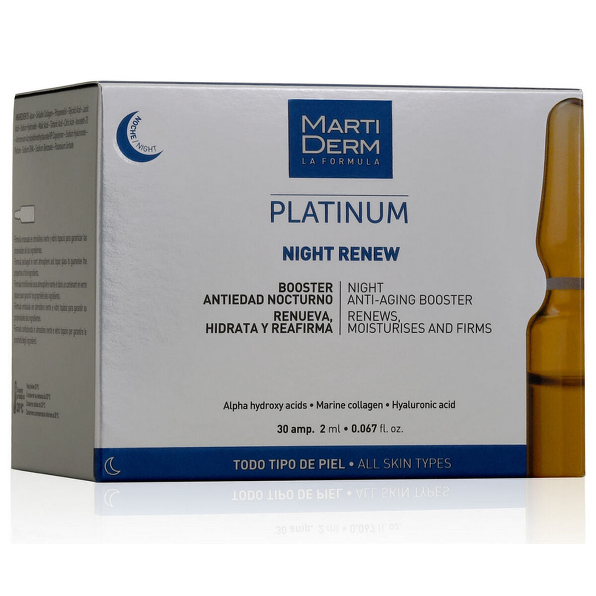 Ampullen Martiderm Platinum Night Renew - Schoonheid, Huidverzorging - Martiderm