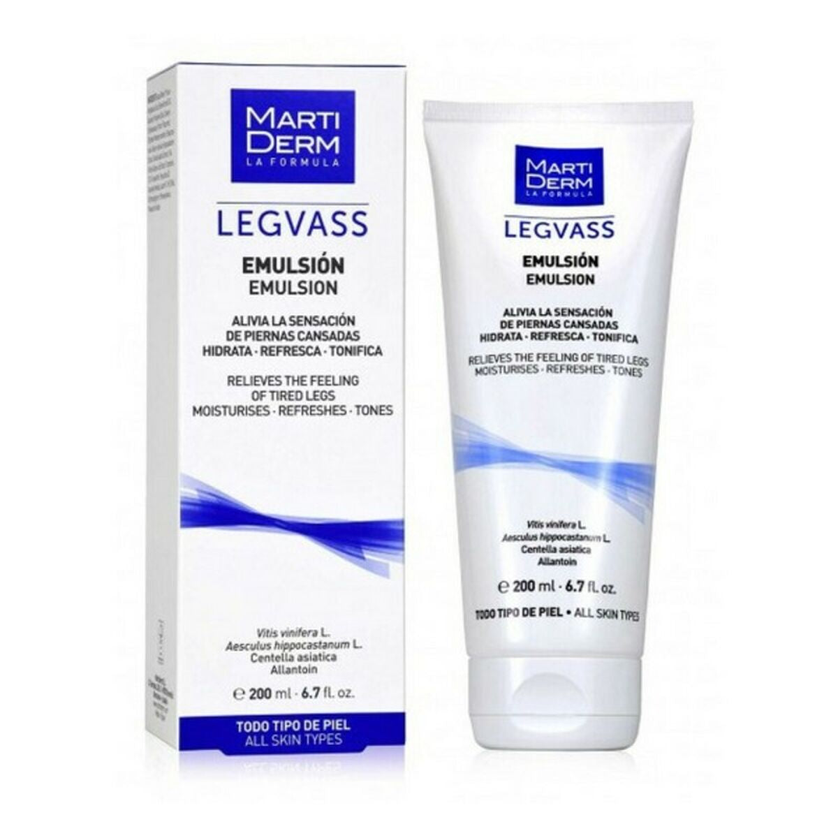 Bodylotion Vermoeiende Benen Legvass Martiderm Legvass (200 ml) 200 ml - Schoonheid, Huidverzorging - Martiderm