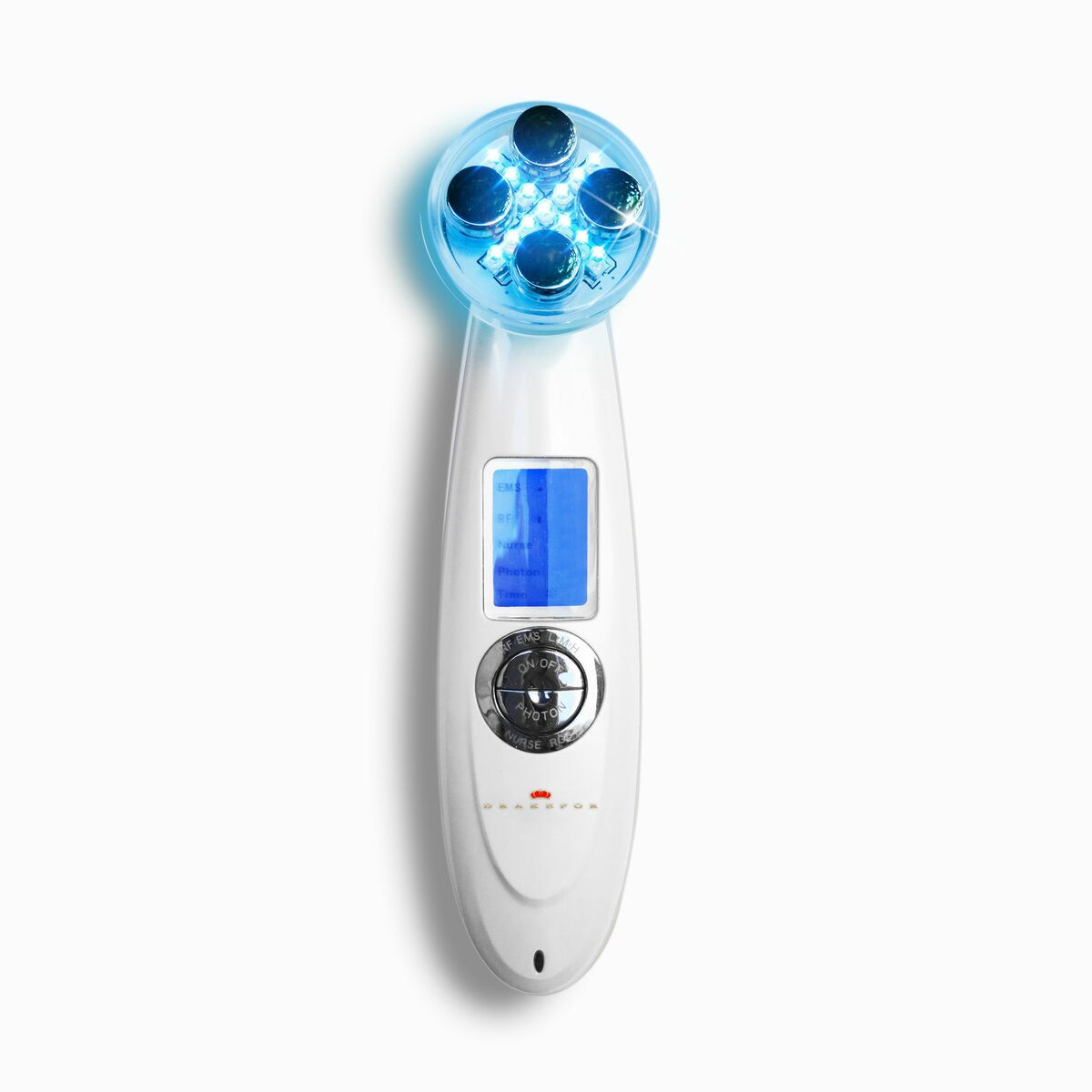 Gezichtsmassager met Radiofrequentie, Fototherapie en Elektrostimulatie Drakefor DKF-9901 Wit