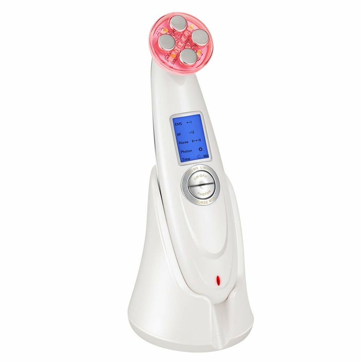 Gezichtsmassager met Radiofrequentie, Fototherapie en Elektrostimulatie Drakefor 9901 Wit 3 Onderdelen