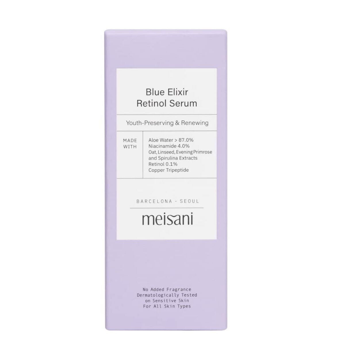 Gezichtsserum Meisani Blue Elixir Retinol 15 ml - Schoonheid, Huidverzorging - Meisani