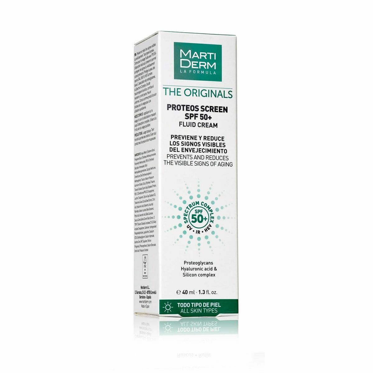 Anti - Veroudering Hydraterende Crème Martiderm THE ORIGINALS Spf 50 Spf 50+ 40 ml - Schoonheid, Huidverzorging - Martiderm
