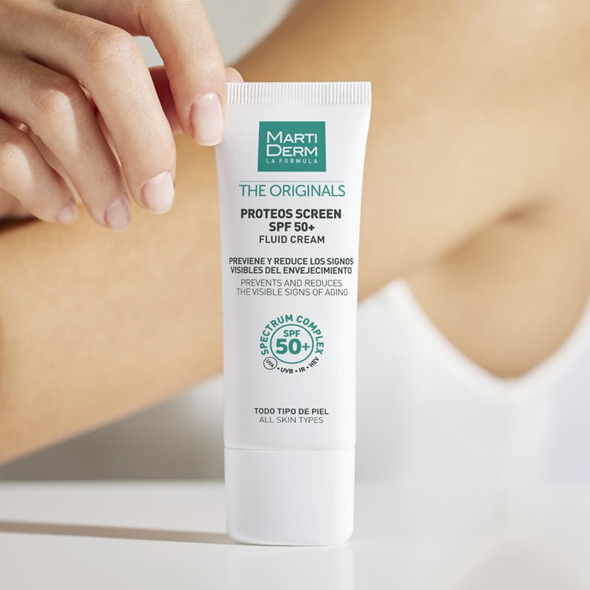 Anti-Veroudering Hydraterende Crème Martiderm THE ORIGINALS Spf 50 Spf 50+ 40 ml