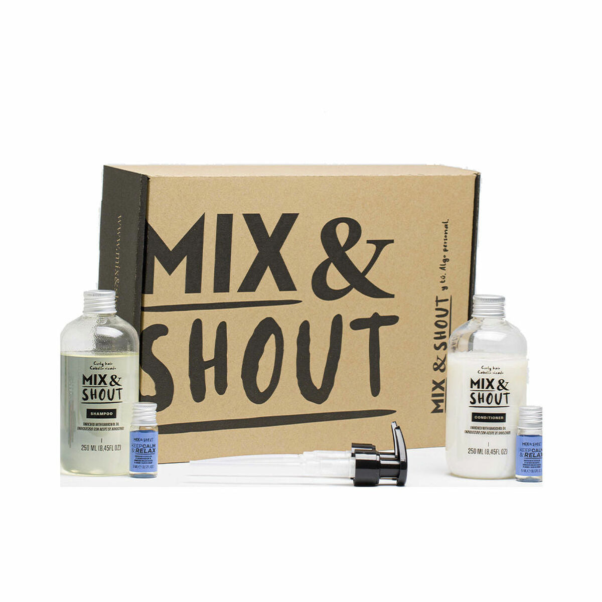 Shampoo Mix & Shout Rutina Rizado Calmante Lote Verzachtend 4 Onderdelen Krullend haar - Schoonheid, Haarverzorging - Mix & Shout