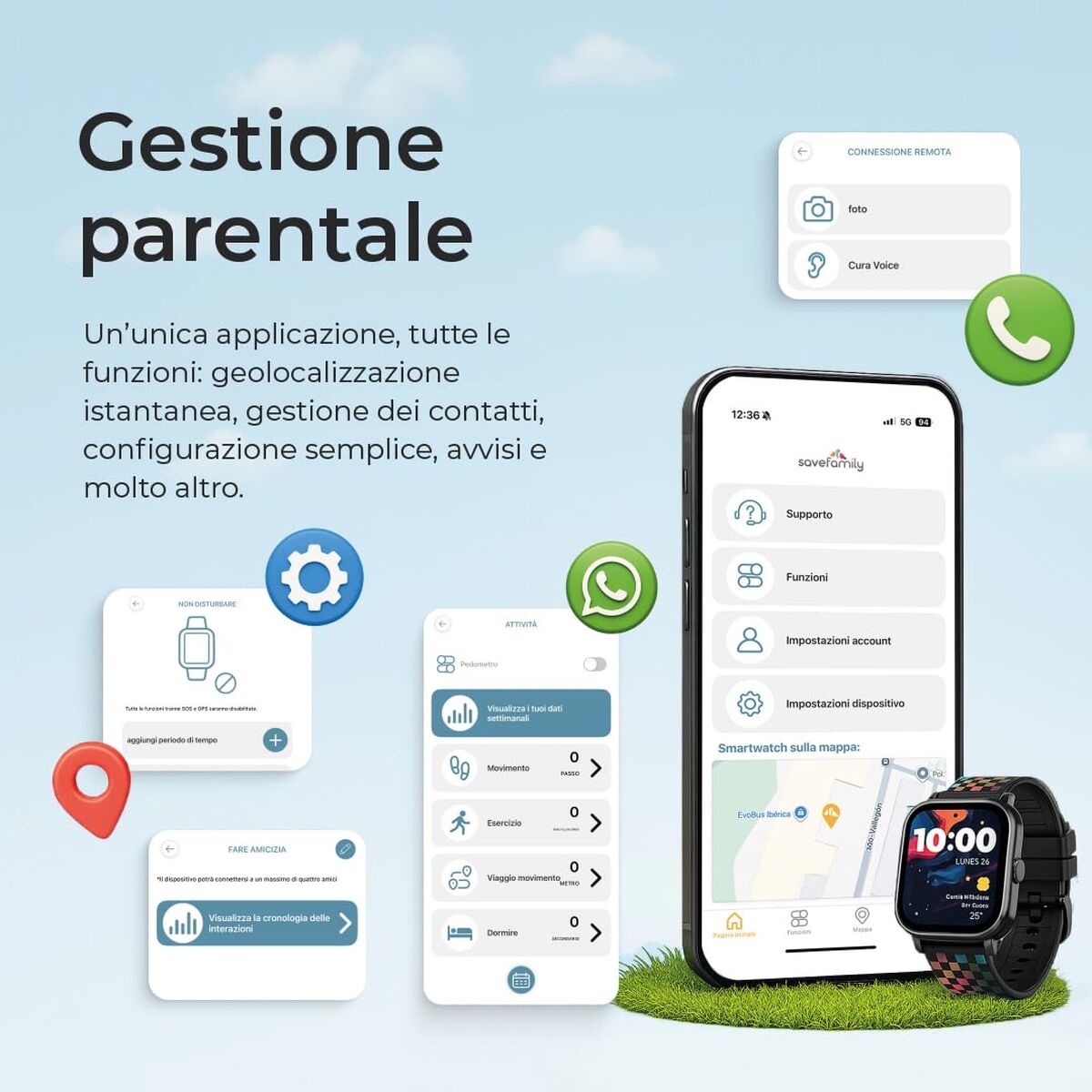Smartwatch SaveFamily 40 mm - Elektronica - SaveFamily