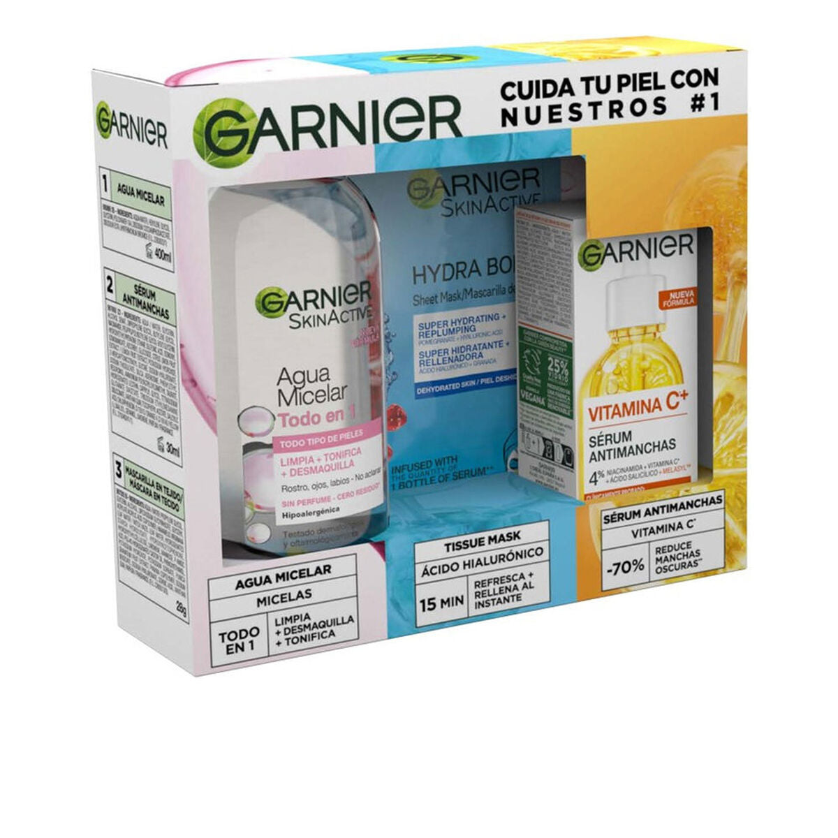 Cosmeticaset voor Dames Garnier SKINACTIVE 3 Onderdelen - Schoonheid, Huidverzorging - Garnier