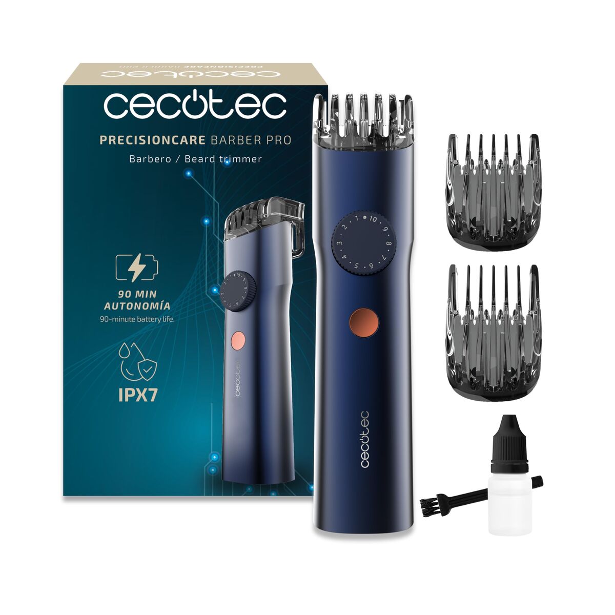 Professionele oplaadbare tondeuse met accessoires Cecotec PrecisionCare Barber Pro