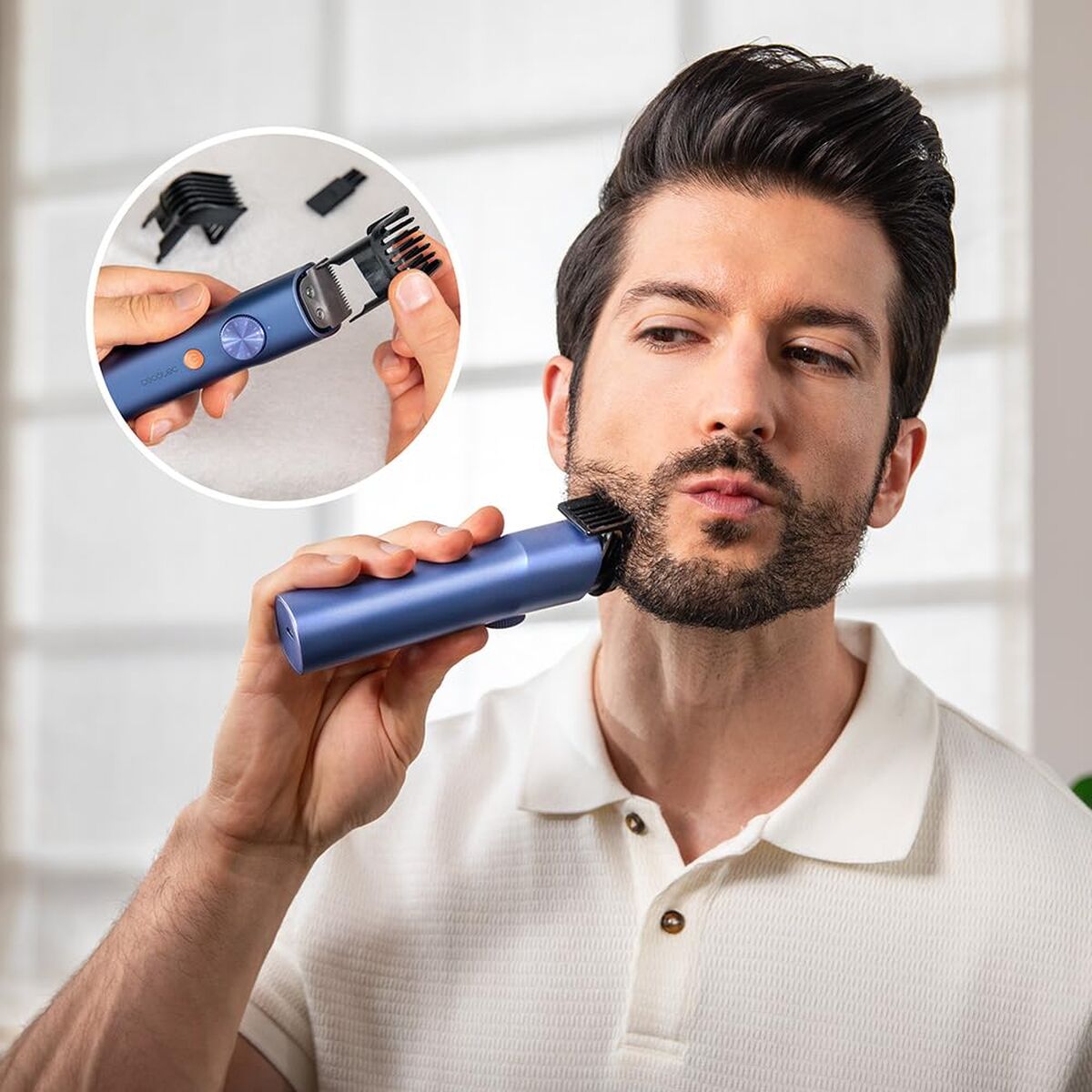 Cecotec Tondeuse PrecisionCare Barber Pro Oplaadbaar IPX7 Blauw Accessoires - Schoonheid, Haarverzorging - Cecotec