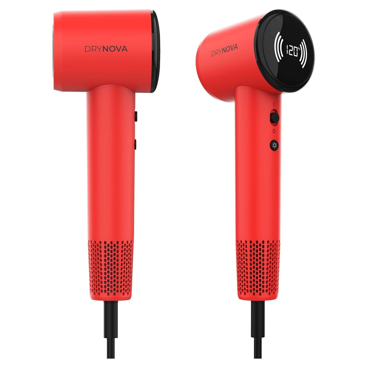 Cecotec Föhn DryNova Red 1600W ionisch digitaal display rood compact licht