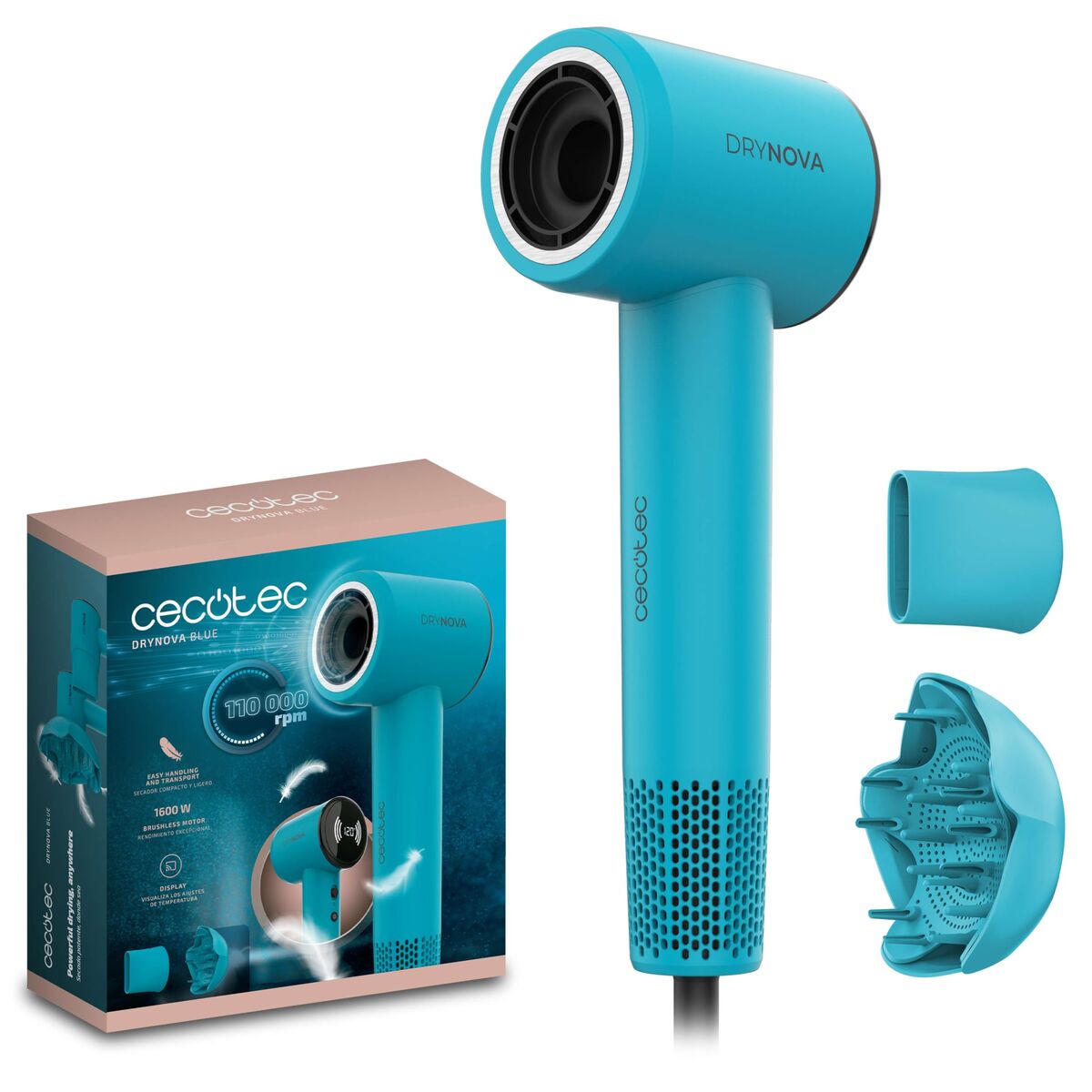Föhn Cecotec DryNova 1600 W Blauw