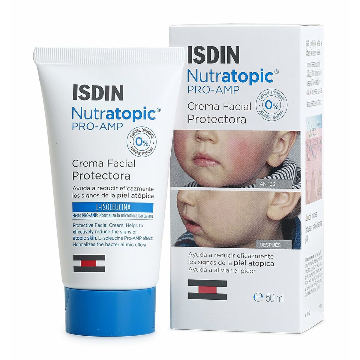 Gezichtscrème Isdin Nutratopic Facial Pro-Amp 50 ml