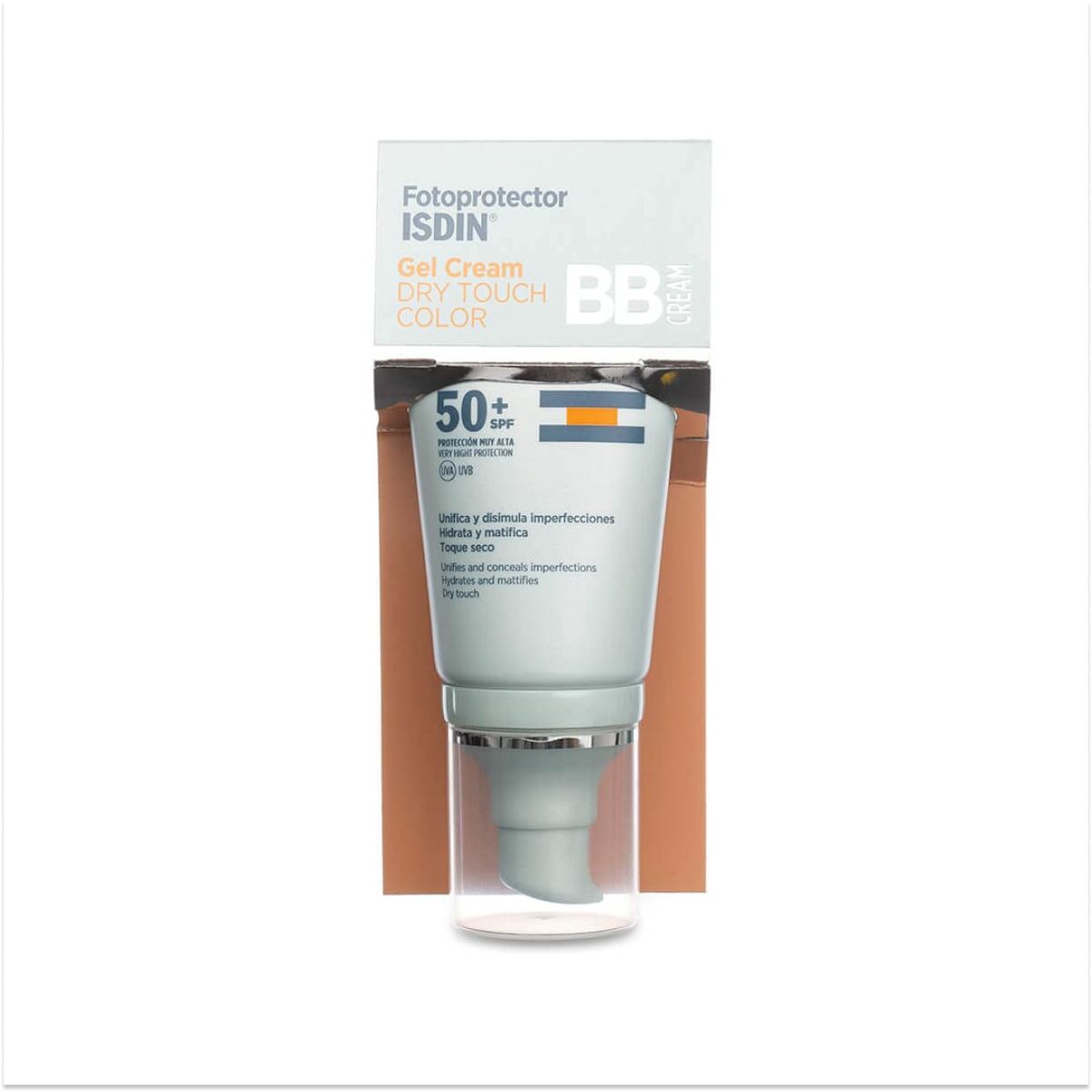 Hydraterende Crème met Kleur Isdin Fotoprotector Spf 50+ 50 ml Gel