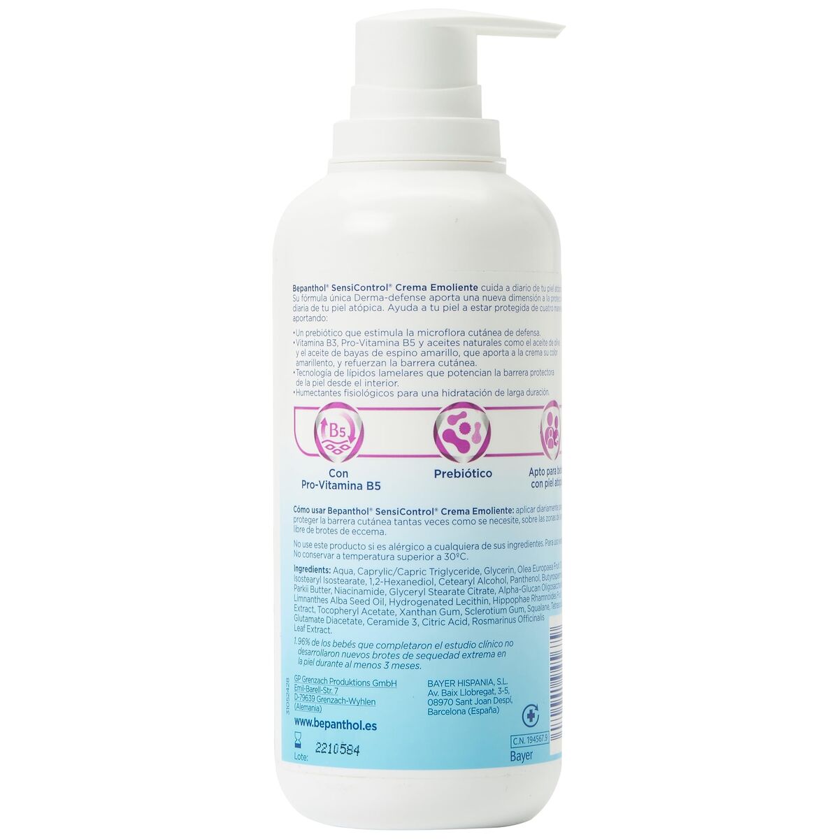 Body Lotion Bepanthol BEPANTHOL SENSICONTROL 400 ml - Schoonheid, Huidverzorging - Bepanthol