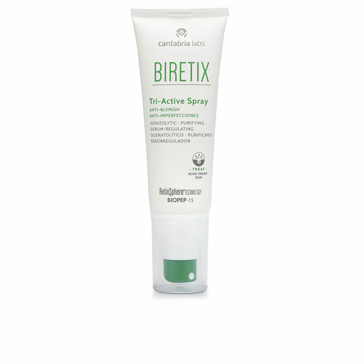 Anti - imperfectiebehandeling BIRETIX Tri - Active 100 ml Spray - Schoonheid, Huidverzorging - BIRETIX
