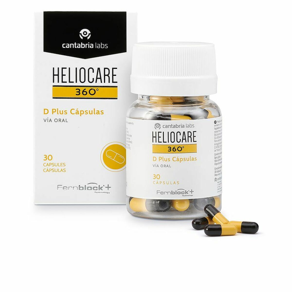 Capsules Heliocare 360° D Plus Zonnebescherming (30 Stuks)
