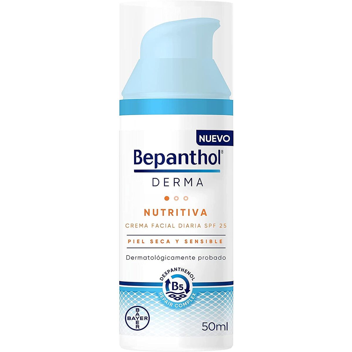 Voedende Gezichtscrème Bepanthol DERMA Spf 25 50 ml