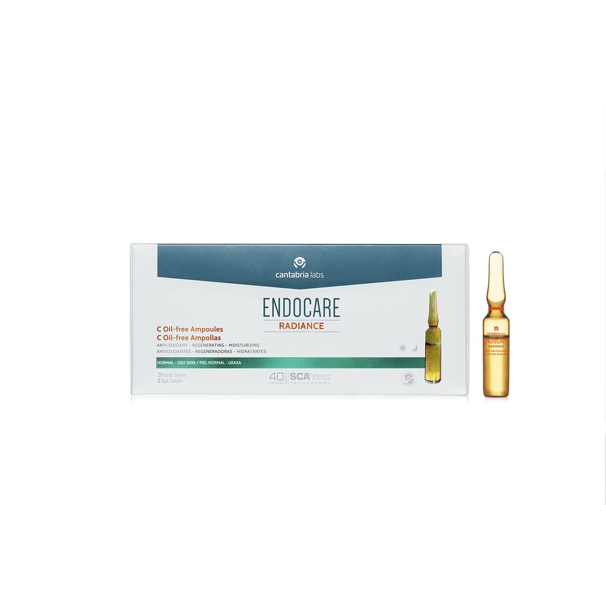 Ampullen Endocare X 2 ml 10 x 2 ml Zonder olie - Schoonheid, Huidverzorging - Endocare