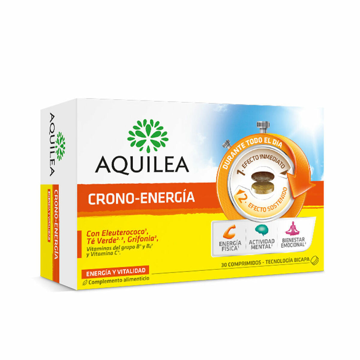 Tabletten Aquilea Energía (30 Stuks)