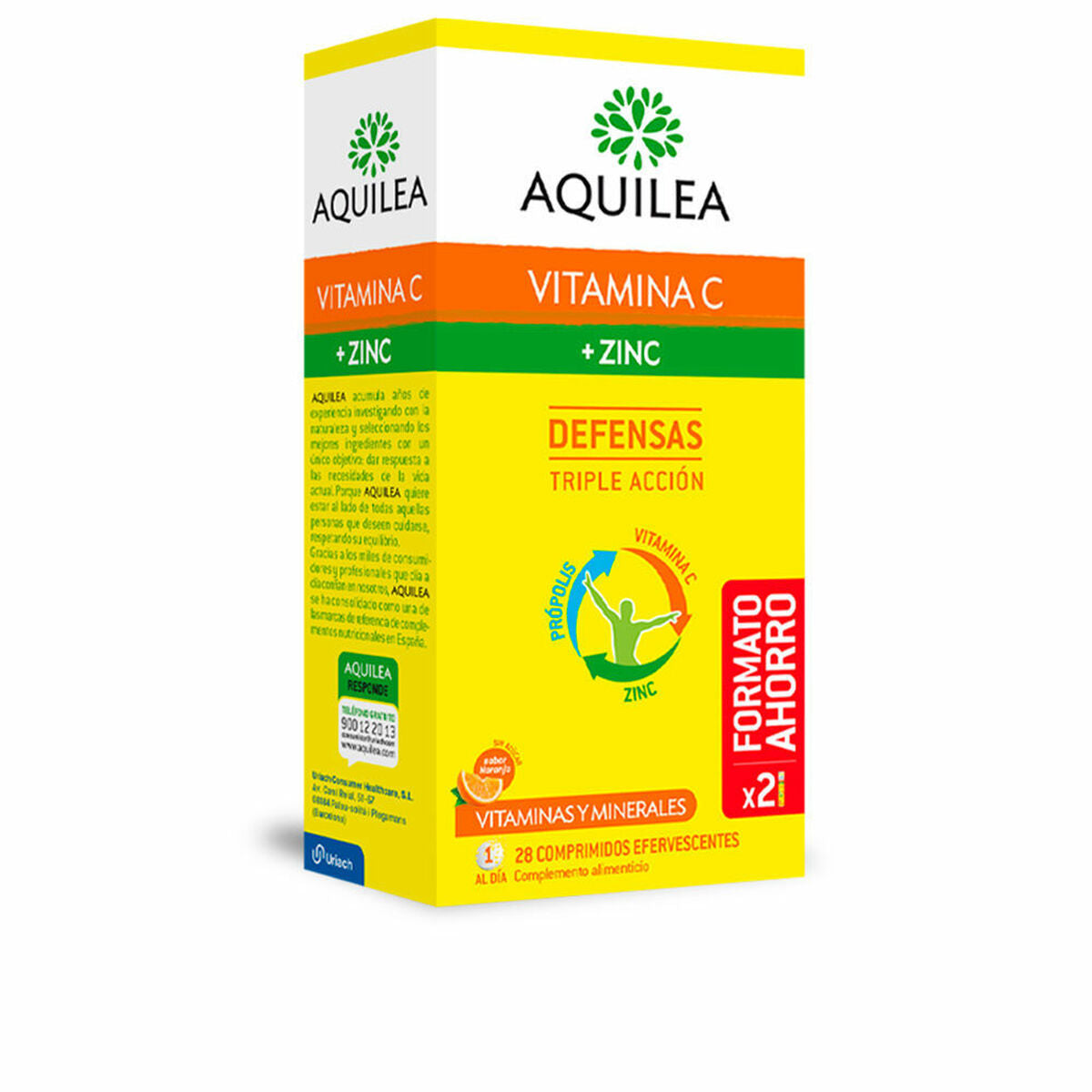 Tabletten Aquilea Vitamina C Zinc (28 Stuks)