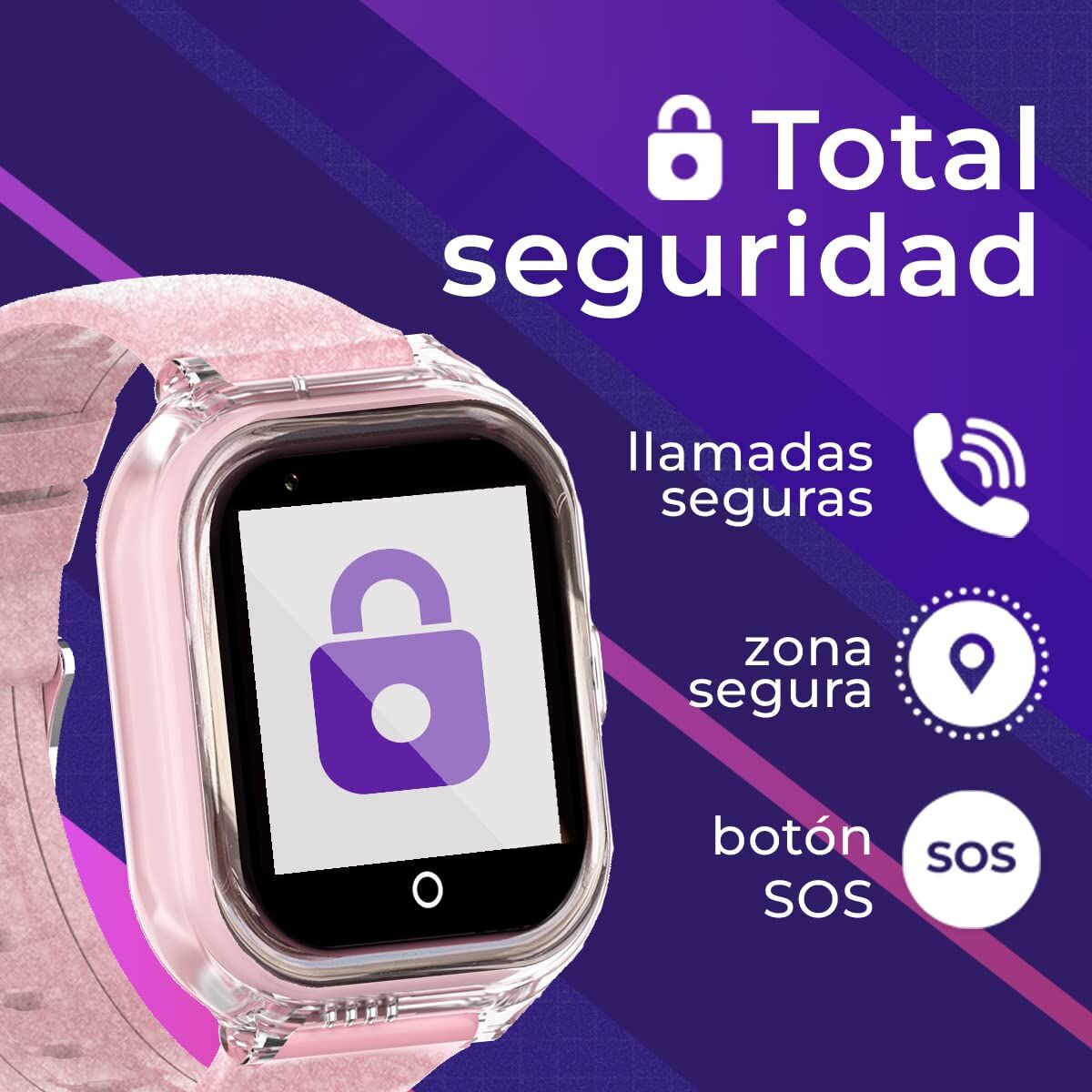 Smartwatch Dames / Unisex Save Family SF - RJOYR Roze - Elektronica - Save Family