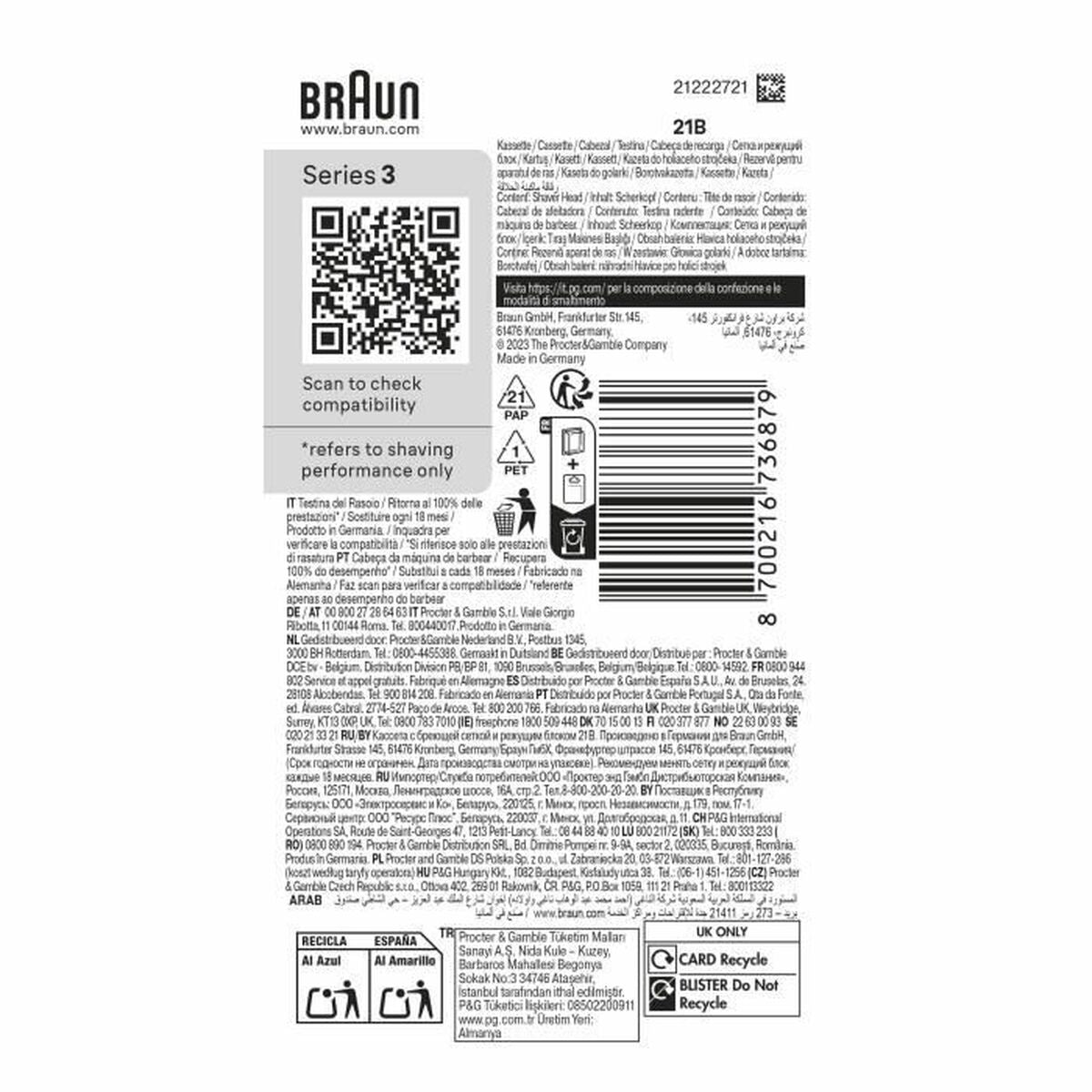 Borstel vervanger Braun Series 3