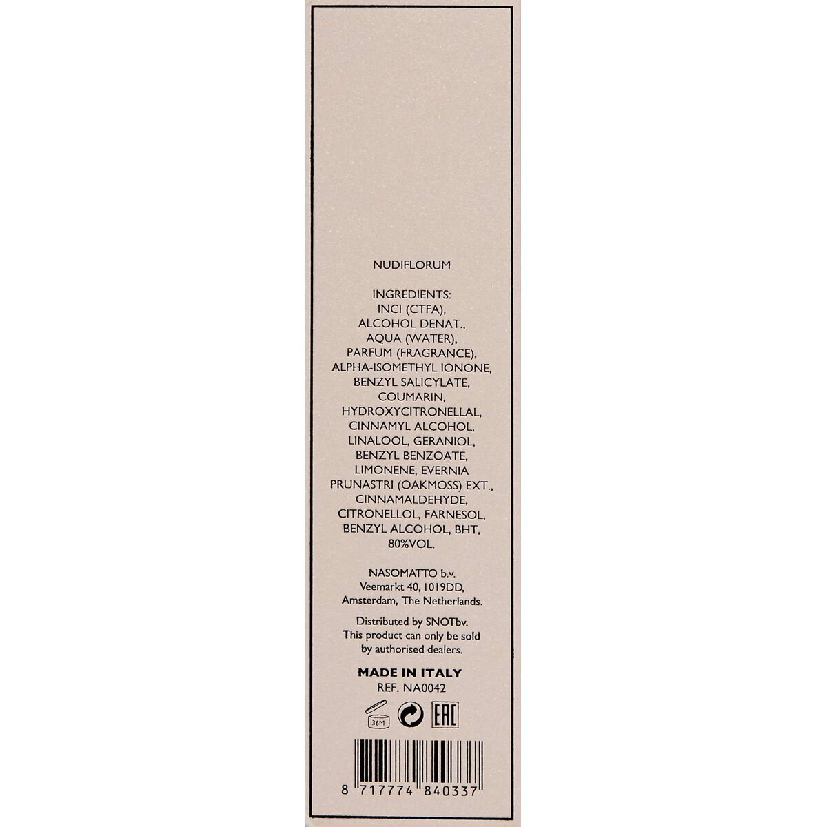 Schoonheid Water Nasomatto NUDIFLORUM 30 ml - Schoonheid, Parfums en geuren - Nasomatto
