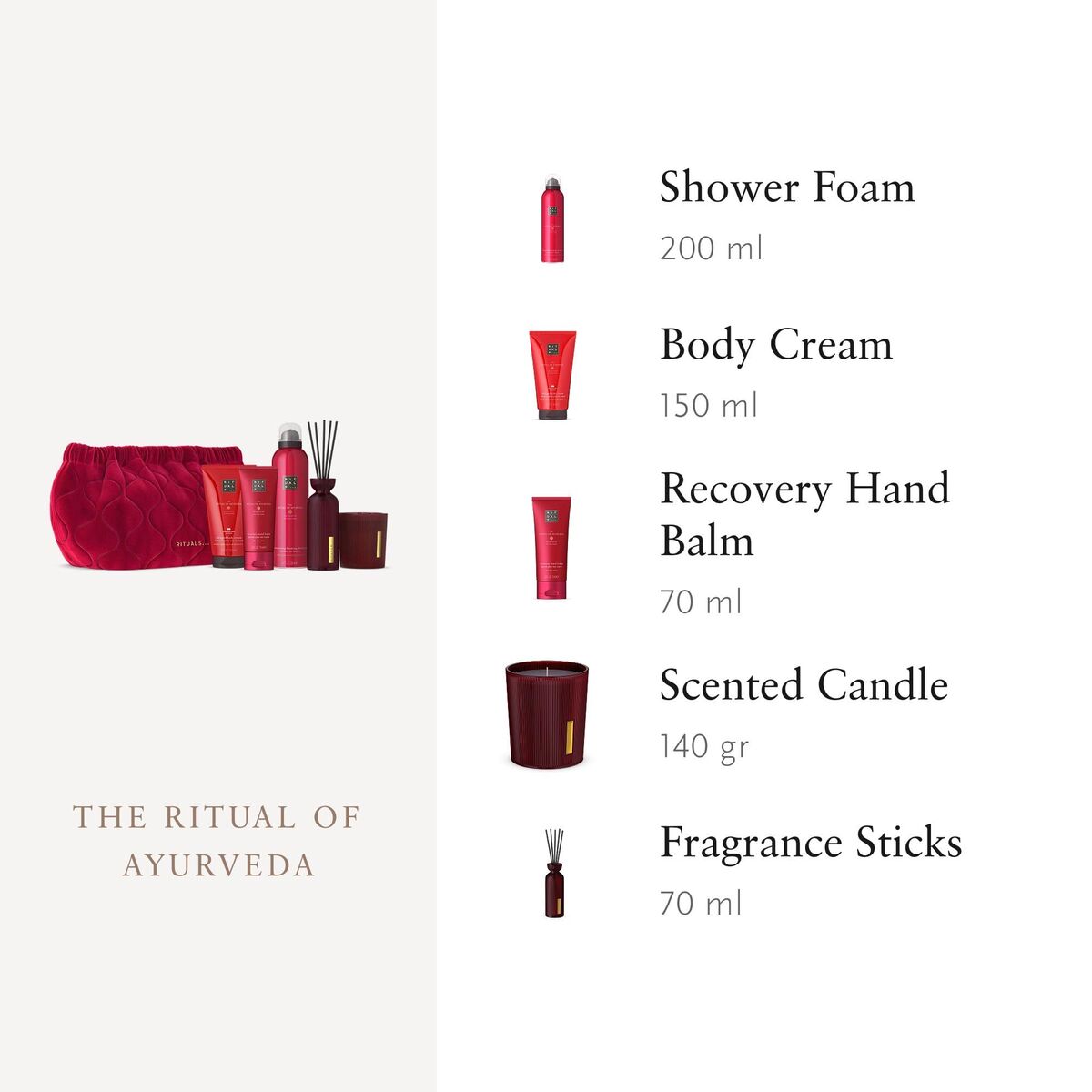 Body Lotion Rituals THE RITUAL OF AYURVEDA 5 Onderdelen