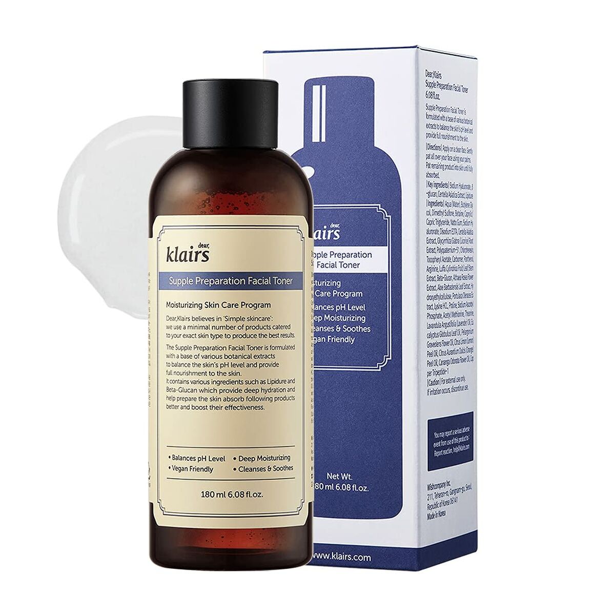 Gezichtstoner Klairs Supple Preparation 180 ml Balancerende - Schoonheid, Huidverzorging - Klairs