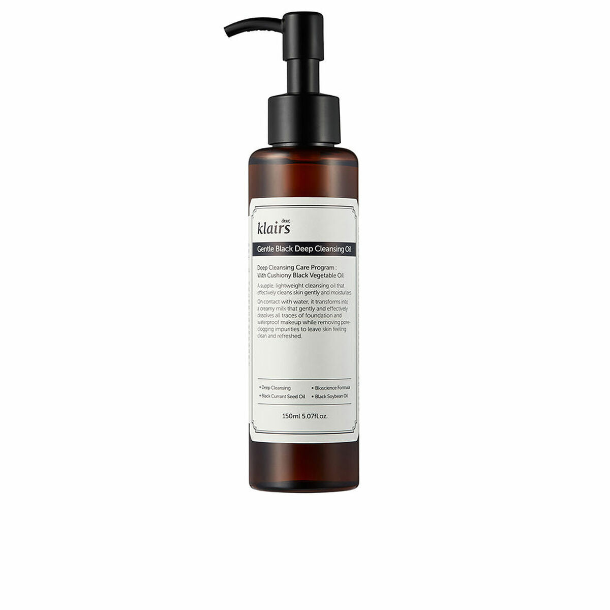Reinigingsolie Klairs Gentle Black 150 ml Schoonmaakster - Schoonheid, Huidverzorging - Klairs