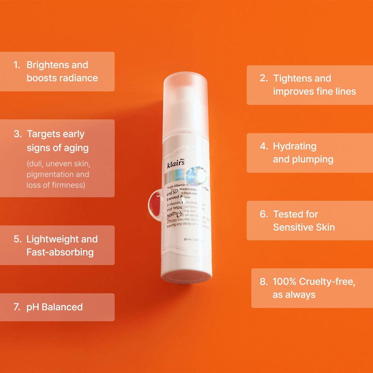 Gezichtsserum Klairs FRESHLY JUICED 30 ml - Schoonheid, Huidverzorging - Klairs