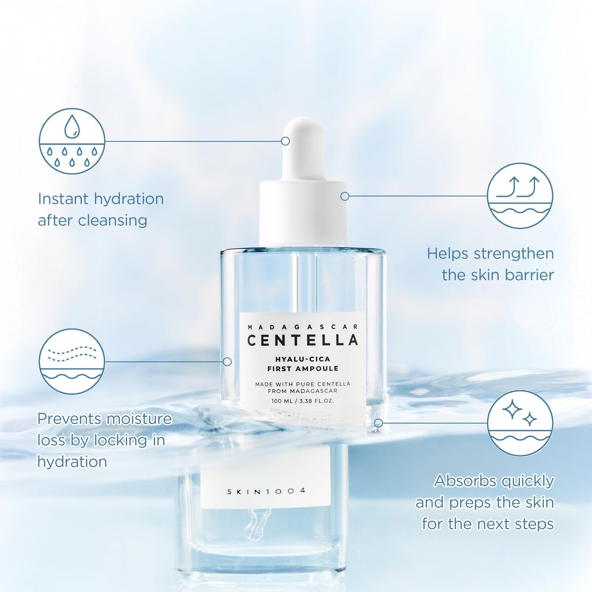 Ampullen met Lifting Effect SKIN1004 MADAGASCAR CENTELLA 100 ml - Schoonheid, Huidverzorging - SKIN1004