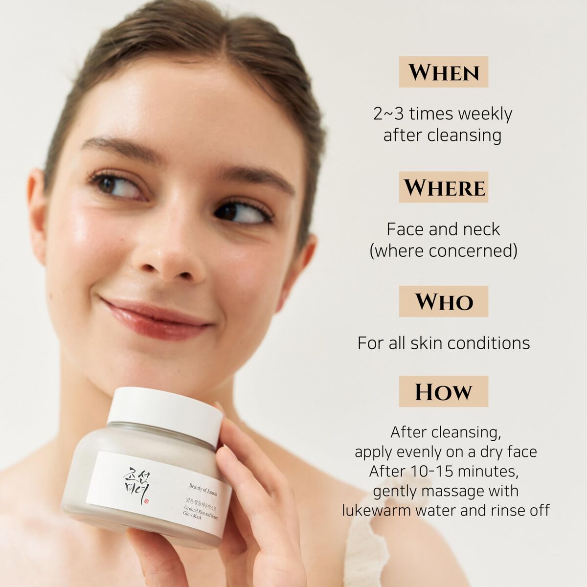 Gezichtscrème Beauty of Joseon GROUND RICE AND HONEY 150 ml