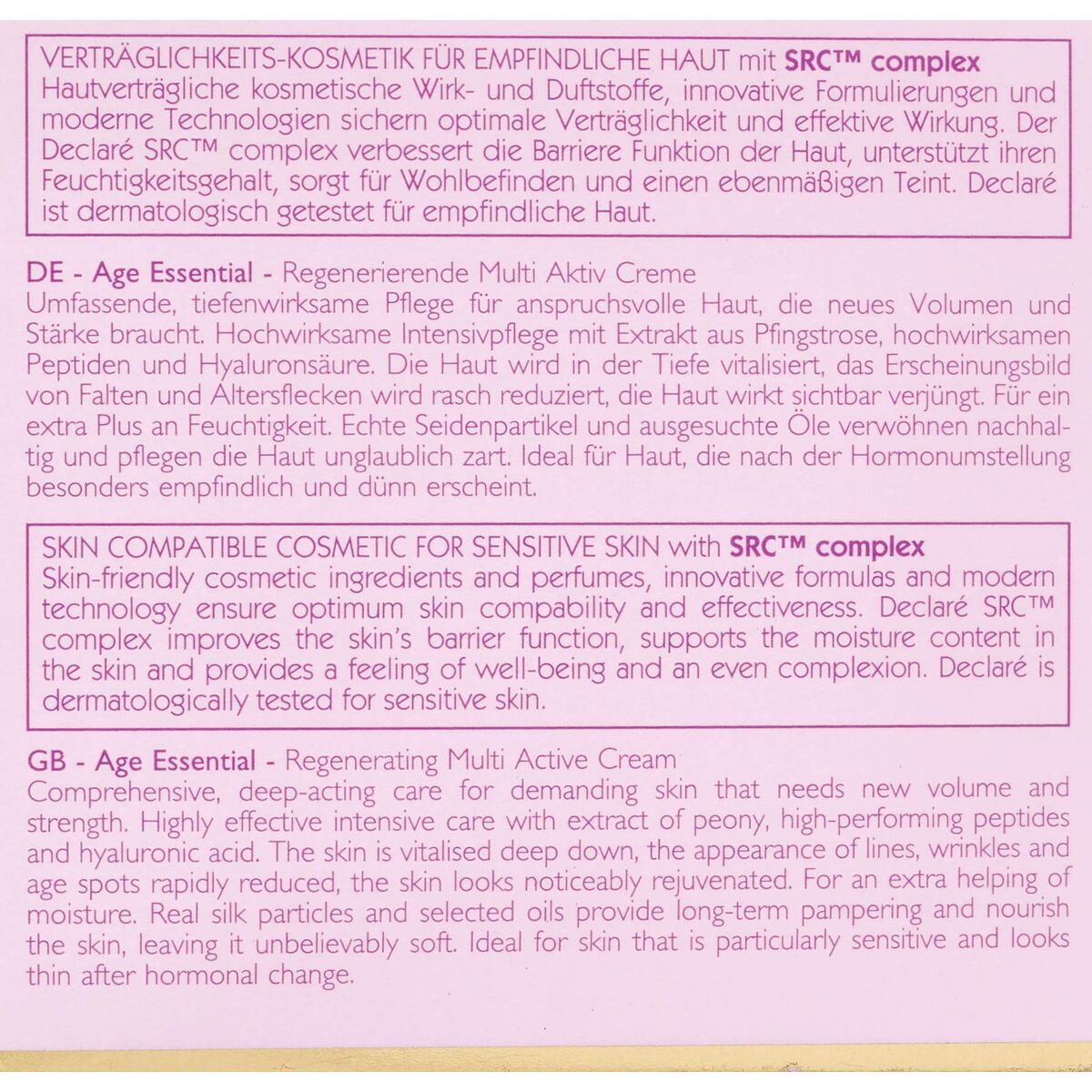 Anti - Veroudering Regenerende Crème Declaré Age Control 50 ml - Schoonheid, Huidverzorging - Declaré
